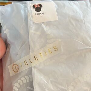 Disney Teleties Hair Tie - Red and White Bow